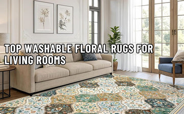 Washable Floral Rugs for Living Rooms