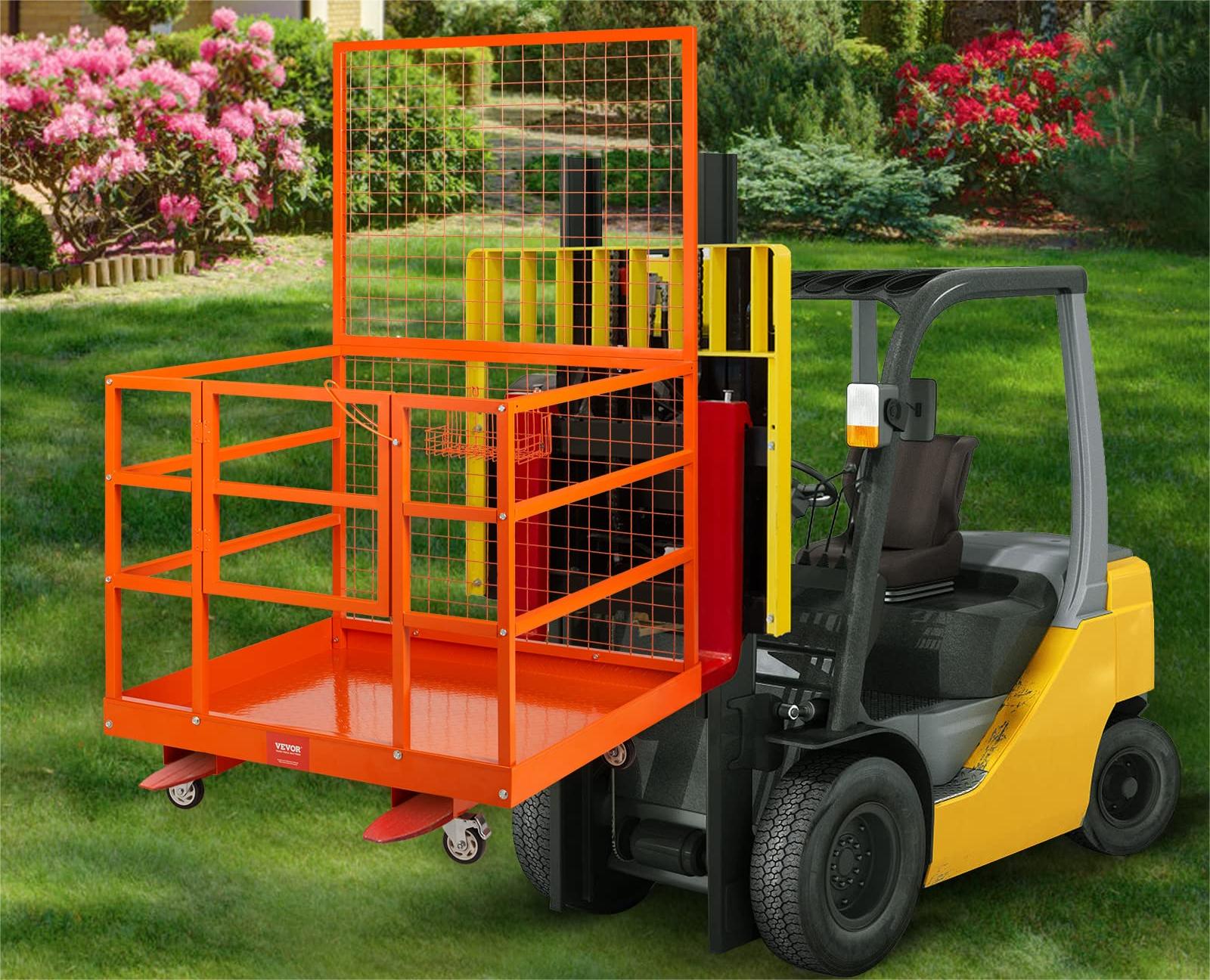 Heavy-Duty Collapsible Forklift Safety Cage - GARVEE