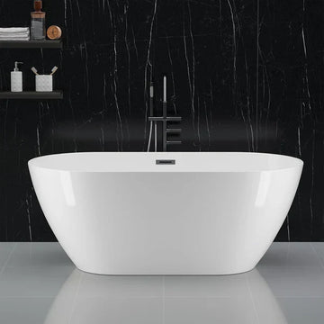 freestanding bathtub white acrylic, contemporary soaking tub, acrylic bathtubs, modern bathtub designs, Garvee bathtubs