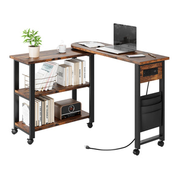 narrow sofa table, wooden end table, 2-tier round end table, rotating end table, Garvee side tables