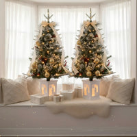 Garvee 3 FT Christmas Tree, Pre-Lit Christmas Tree with 78 LED Lights, Battery-Powered，Artificial Christmas Tree with Illuminated Base, Ideal Decor for Christmas Celebrations