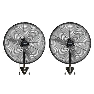 Garvee 30-Inch Wall Mount Fan, 2-Pack – High Velocity 6000 CFM Industrial Oscillating Fans with Dual Pull Cords and 3 Speeds, Heavy-Duty Wall Fans for Garage, Workshop, and Patio