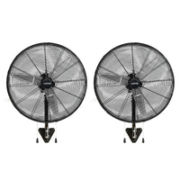 Garvee 30-Inch Wall Mount Fan, 2-Pack – High Velocity 6000 CFM Industrial Oscillating Fans with Dual Pull Cords and 3 Speeds, Heavy-Duty Wall Fans for Garage, Workshop, and Patio