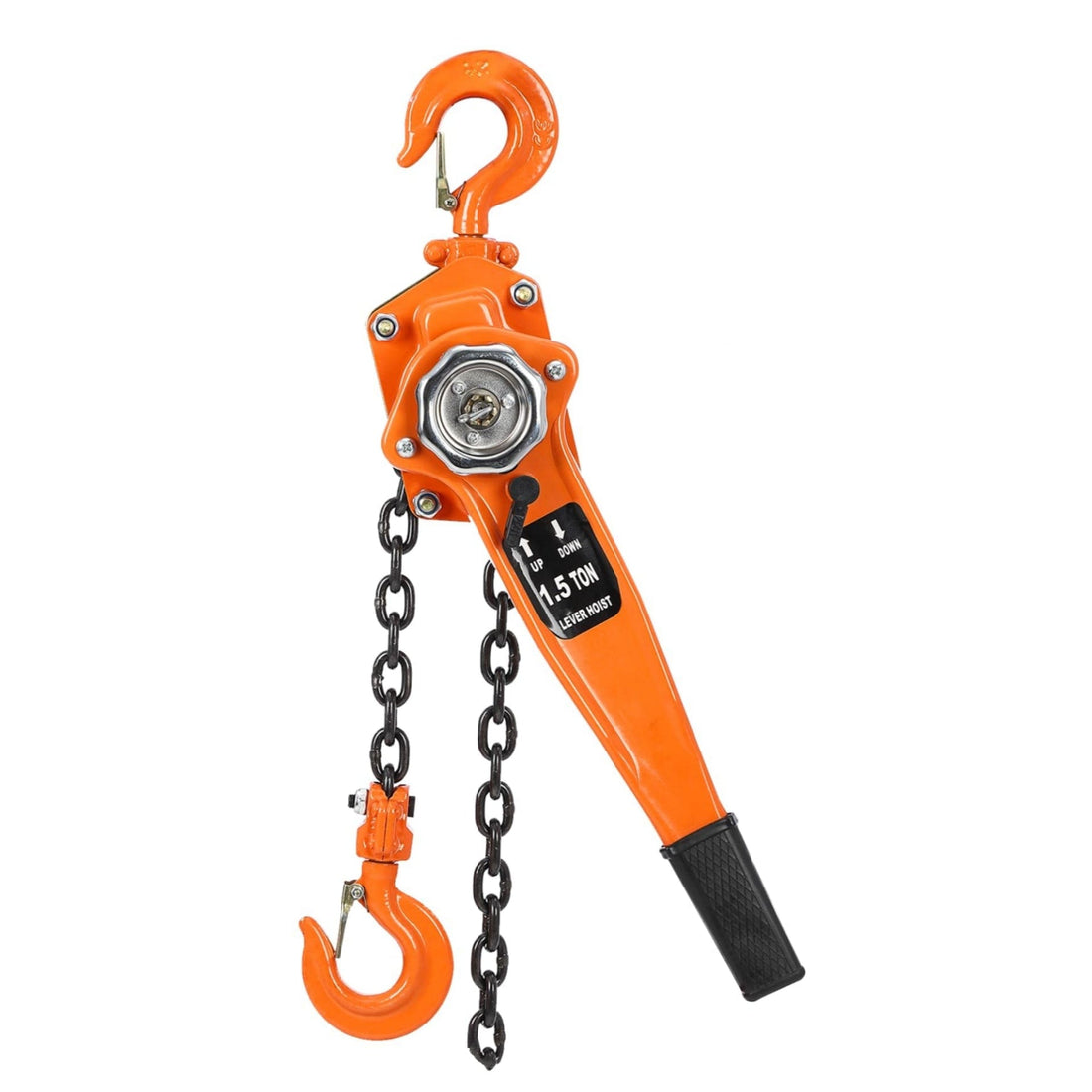 Manual Lever Chain Hoist 1.5 Ton 10 Ft Lift Lever Hoist Come Along,  with Double-Pawl Brake