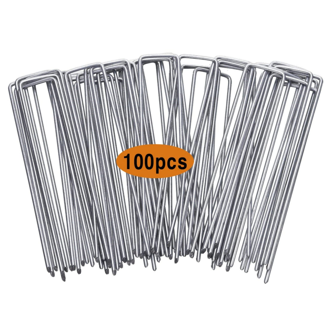 U-Type 7.8 Inch Landscape Staples, 100/50 Pack for Ground Cover