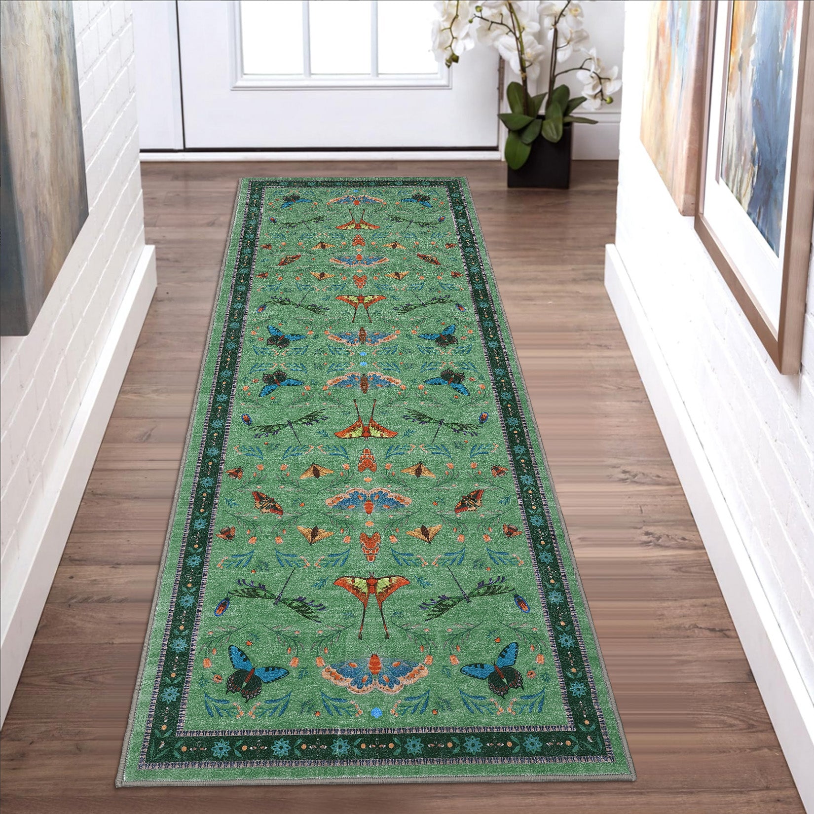 Garvee Insect Washable Soft Area Rugs for Living Room Bedroom Ultra-Thin Non Slip Dining Room Stain Resistant Rug Large Carpet for Office Nursery Bedroom