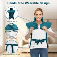 Garvee Massaging Heating Pad for Neck, Shoulders and Back, 24" x 35" Large Electric Heating Pad for Back Pain Relief with 8 Massage Combos, 2 Heat Levels, 4 Massage Motors, 2H Auto Shut-Off