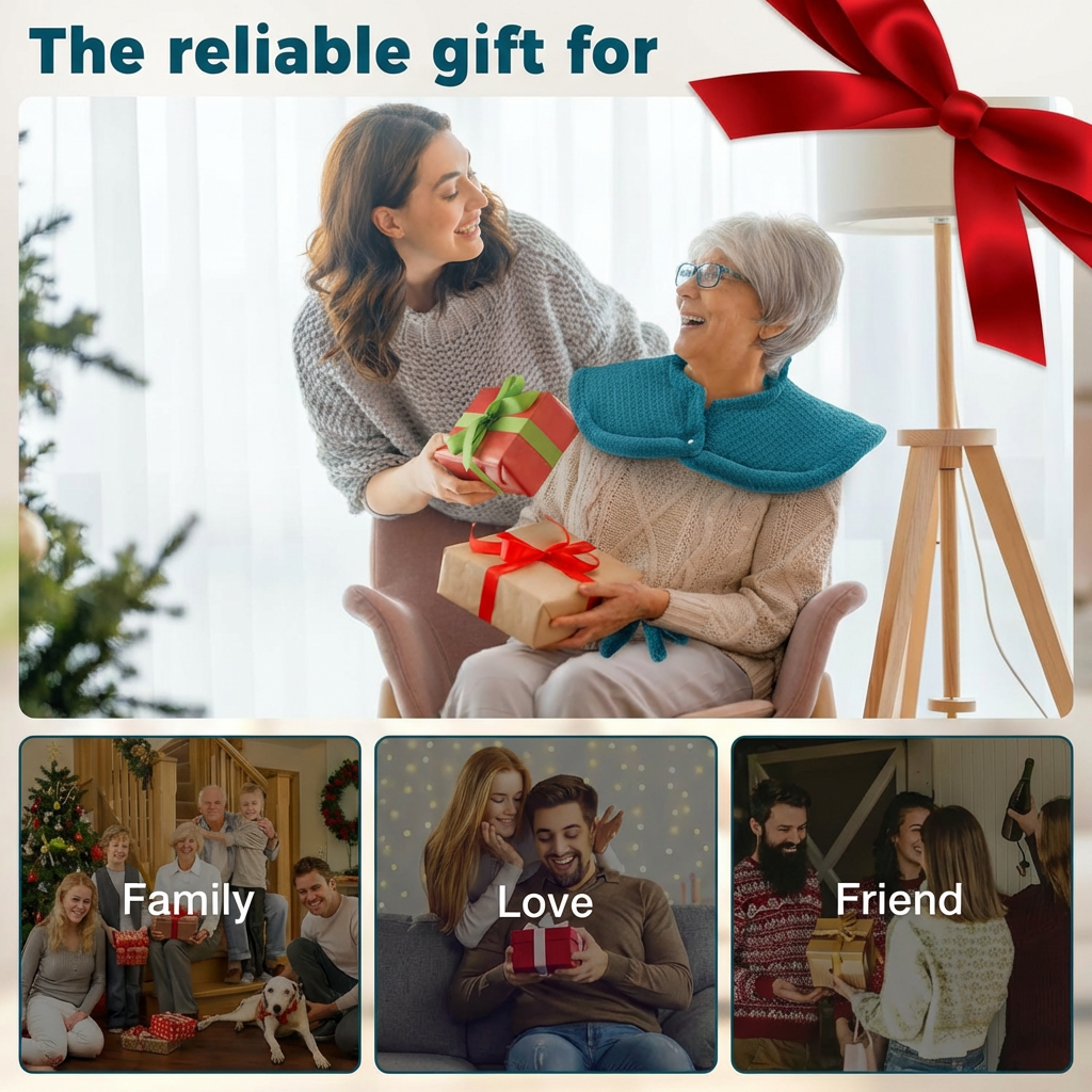 Garvee Massaging Heating Pad for Neck, Shoulders and Back, 24" x 35" Large Electric Heating Pad for Back Pain Relief with 8 Massage Combos, 2 Heat Levels, 4 Massage Motors, 2H Auto Shut-Off