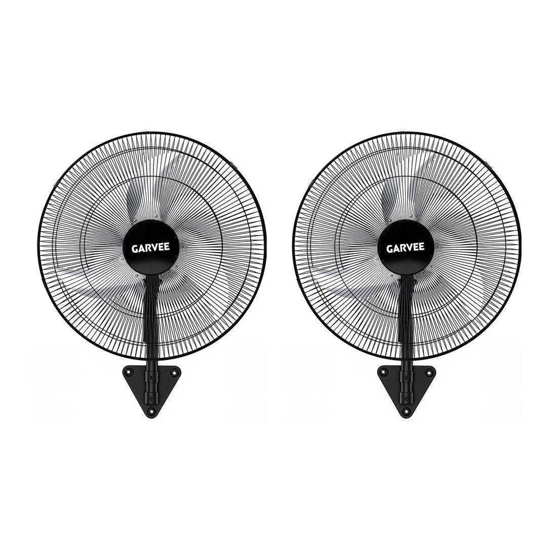 Garvee 2-Pack 20-Inch High-Speed Industrial Wall Fans - 3-Speed Oscillating Metal Fans, 4800 CFM Airflow Each, 90° Oscillation & 30° Tilt - Heavy-Duty Cooling for Garage, Workshop, Warehouse, Basement, and Greenhouse