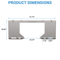 Garvee 3/8" Skid Steer Attachment Plate Universal Quick Attach Mount Plate Compatible with Kubota, Skid Steers and Tractors