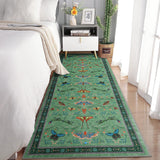 Garvee Insect Washable Soft Area Rugs for Living Room Bedroom Ultra-Thin Non Slip Dining Room Stain Resistant Rug Large Carpet for Office Nursery Bedroom - Dark Green