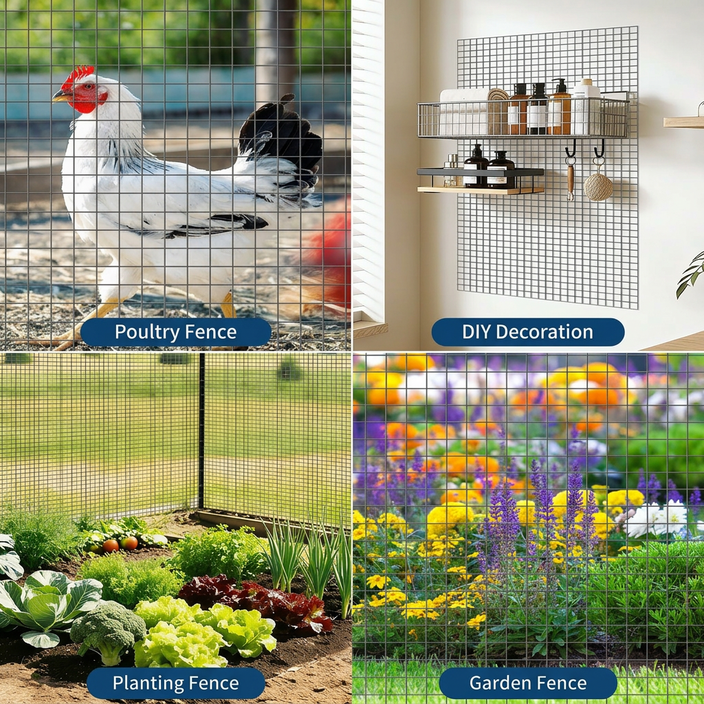 Garvee Hardware Cloth 1/2 Inch Chicken Wire Fencing, Hot-Dipped Galvanized, Garden Plant Supports, 4x100ft, Silver