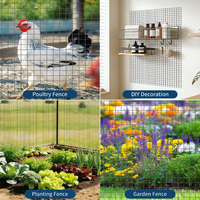Garvee Hardware Cloth 1/2 Inch Chicken Wire Fencing, Hot-Dipped Galvanized, Garden Plant Supports, 4x100ft, Silver