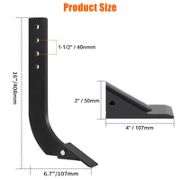 Garvee Box Blade for Tractor + 16 Inch Ripper Shanks + Adjustable Handle + Heavy-Duty Steel + Anti-Rust Coating + 4 Holes for Adjustment + Tillage and Grass Leveling