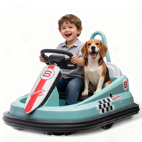 Garvee Ride - B Series: 6V Electric Ride On Toys for Kids 1.5-6 Years Old, Steering Wheel, 360 Degree Spin, 2-Speeds, Lights, Music & Horn, Safety Belts, Best for Birthday - Green