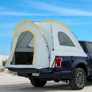 Garvee 2-Person Truck Bed Tent, Universal Waterproof Pickup Camper with Rainfly & Storage Bag, Heavy-Duty Fiberglass Poles, Fits 5'-6.5' Full-Size & Mid-Size Truck Beds