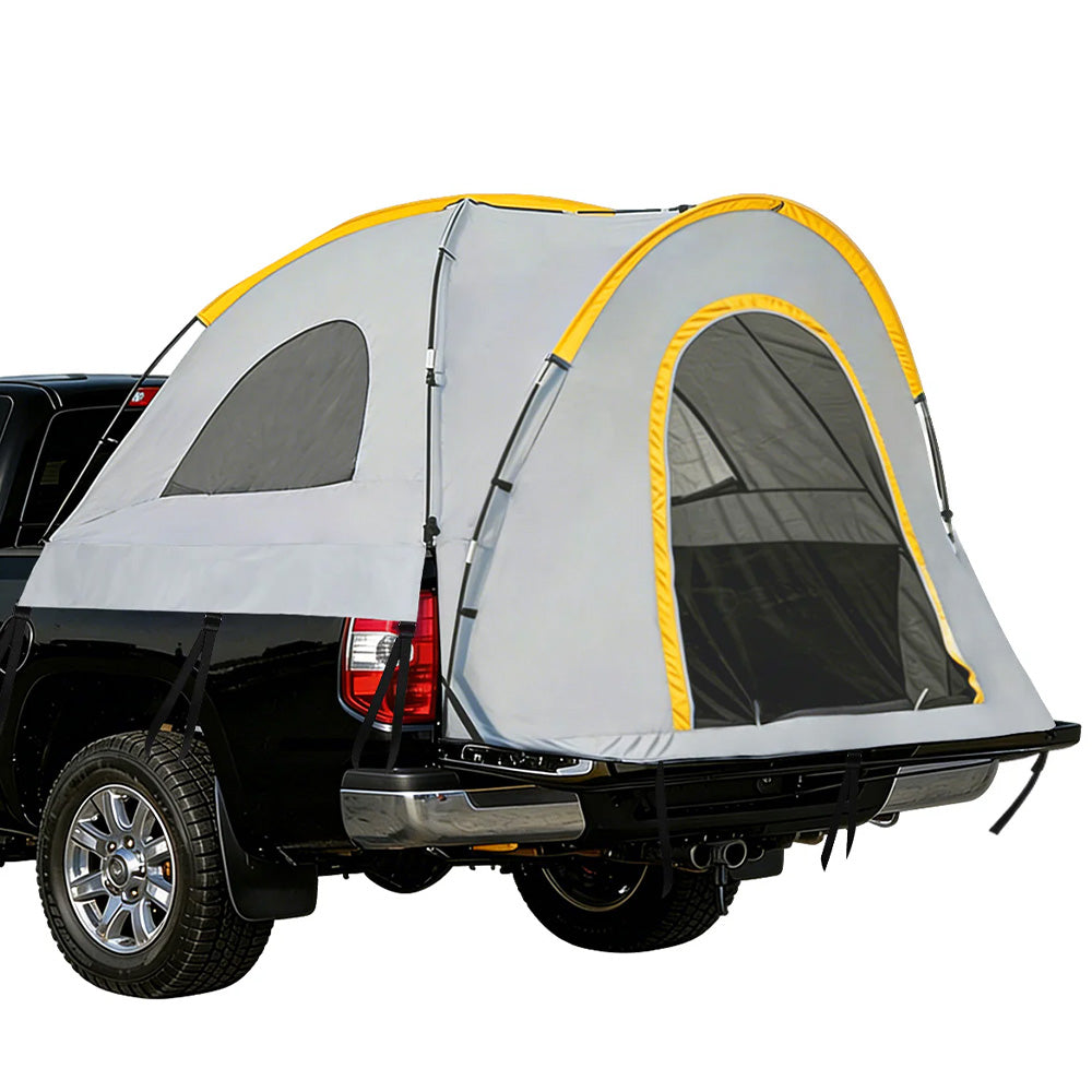 Garvee 2-Person Truck Bed Tent, Universal Waterproof Pickup Camper with Rainfly & Storage Bag, Heavy-Duty Fiberglass Poles, Fits 5'-6.5' Full-Size & Mid-Size Truck Beds