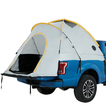 Garvee Truck Bed Tent - Waterproof Pickup Truck Tent for 6.5-8ft Long Bed Trucks, Easy Setup with Fiberglass Poles, UPF 50+ & PU3000mm Rainfly