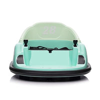 Garvee Ride - B Series: 12V Ride On Bumper Car for Kids Ride on Toy Gifts Toddlers Electric Bumping Car with Remote Control, Battery Display, 360 Degree Spin, LED Lights, Music, Green