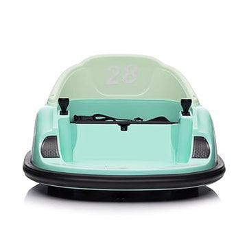 Garvee Ride - B Series: 12V Ride On Bumper Car for Kids Ride on Toy Gifts Toddlers Electric Bumping Car with Remote Control, Battery Display, 360 Degree Spin, LED Lights, Music, Green