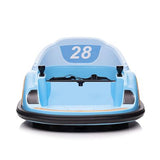 Garvee Ride - B Series: 12V Ride On Bumper Car for Kids Ride on Toy Gifts Toddlers Electric Bumping Car with Remote Control, Battery Display, 360 Degree Spin, LED Lights, Music, Blue - Blue