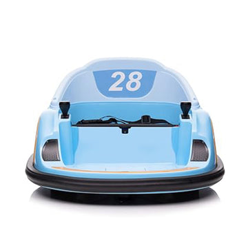 Garvee Ride - B Series: 12V Ride On Bumper Car for Kids Ride on Toy Gifts Toddlers Electric Bumping Car with Remote Control, Battery Display, 360 Degree Spin, LED Lights, Music, Blue