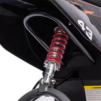 Garvee Ride - T Series: 36V Kids Electric Dirt Bike, 350W/15.5MPH Brushless Motor, LED, Comfortable Leather Seat, 175lbs Max Load Capacity- Black