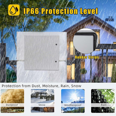 GARVEE  Steel Electrical Box IP66 Waterproof Dustproof Electrical Enclosure Lockable Junction Box with Mounting Plate