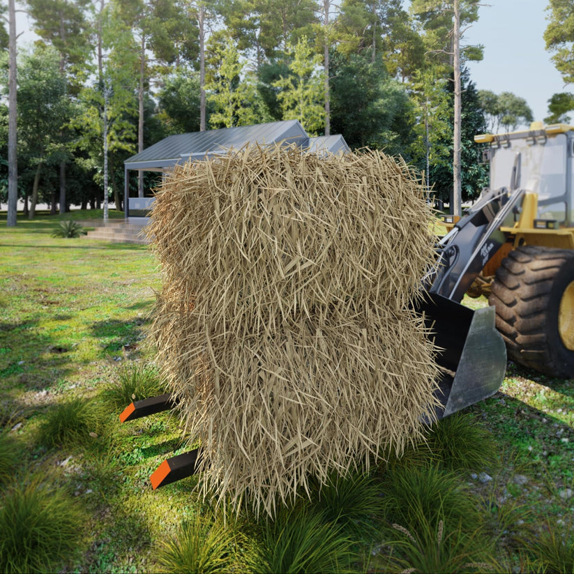 Supporte jusqu’à 907 kg sans effort - fourches à palettes robustes pour le levage de bottes de foin