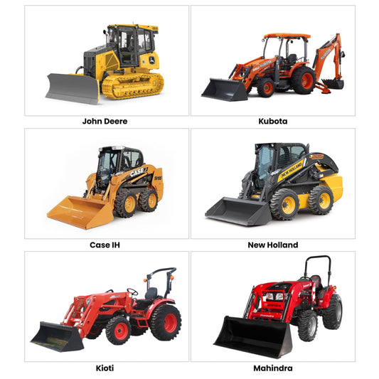 Universal skid steer quick attach system for loaders and tractors