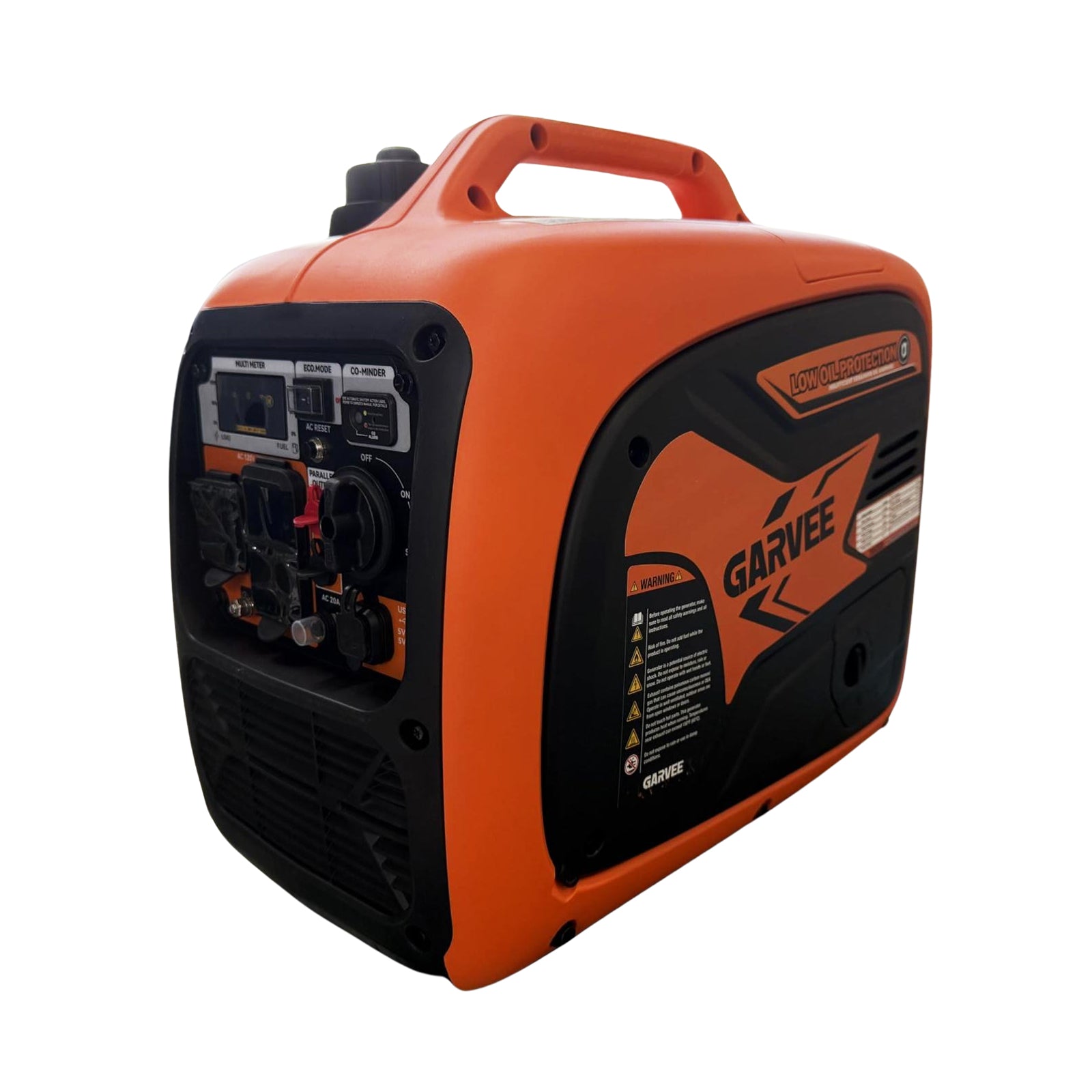 Garvee 4500W Portable Inverter Generator for Automotive Use – Ultra-Quiet, Compact, Reliable Power – Ideal for Home Backup, Camping, Outdoor – GR4500i 3.1kW with CO detector Exported to the United States