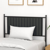 Garvee Twin Size Metal Platform Bed Frame with Upholstered Headboard, Bed Frame Mattress Foundation with Slat Support and 12.3" Storage Height No Box Spring Needed for Girl Boy Adults Black