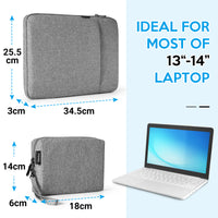 Garvee Durable 13-inch Laptop Sleeve - Compatible with MacBook, HP, Dell & More | Scratch-Proof, Waterproof, with Accessory Bag Grey
