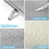 Garvee Durable 13-inch Laptop Sleeve - Compatible with MacBook, HP, Dell & More | Scratch-Proof, Waterproof, with Accessory Bag Grey