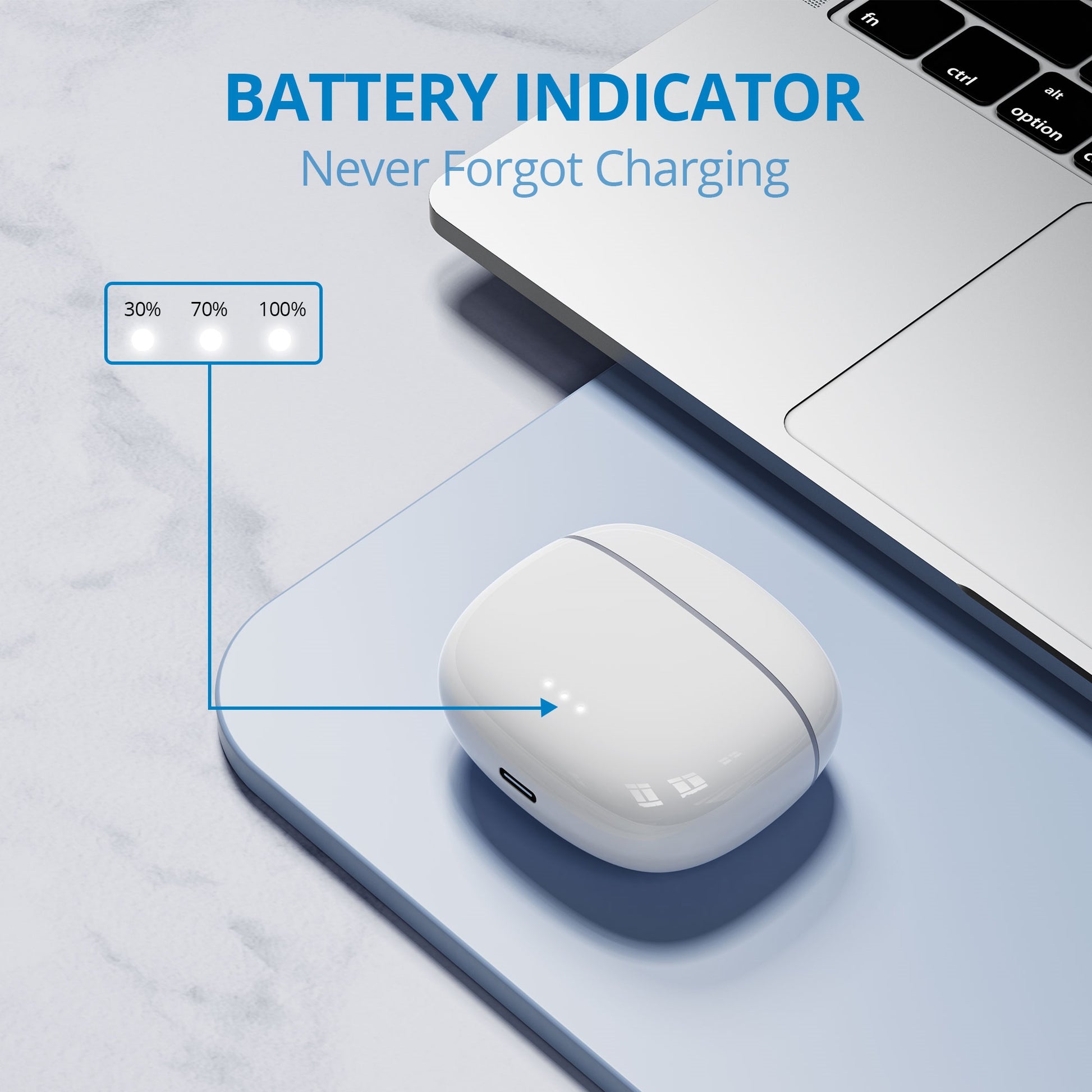 Garvee TWS HiFi Stereo Bluetooth 5.1 Earphones - Wireless, IPX5 Waterproof, Touch Control, Compatible with iPhone, Samsung, Huawei, Xiaomi