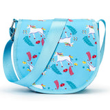 Garvee Girls Unicorn Crossbody Purse Kids Shoulder Bag Adjustable Strap Polyester Water-Resistant Lightweight for Travel Shopping - Unicorn Printing