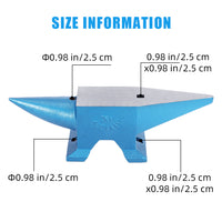 Garvee Cast Steel Anvil 132lbs Blacksmith Tool Durable High Hardness Polished Surface Drop-Forged Steel Metal Workshop Use