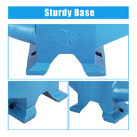 Garvee Cast Steel Anvil 132lbs Blacksmith Tool Durable High Hardness Polished Surface Drop-Forged Steel Metal Workshop Use