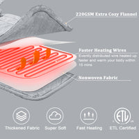 Garvee Heating Pad for Neck and Shoulders - 2.2lb Large Electric Fast Heating Pad for Pain Relief and Deep Pressure Therapy, 22"x19", UL Certified,