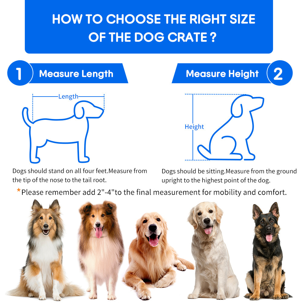 Garvee Dog Crate Furniture with Cushion, Wooden Dog Crate Table with 2 Drawers, Indoor 3-Doors Dog Kennel Furniture, Dog Cage Side End Table, Brown 39.4" L