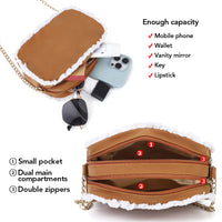 Garvee Shoulder Bags for Women, Small classic fashion Shoulder Bag, Mini Purse with Zipper Closure