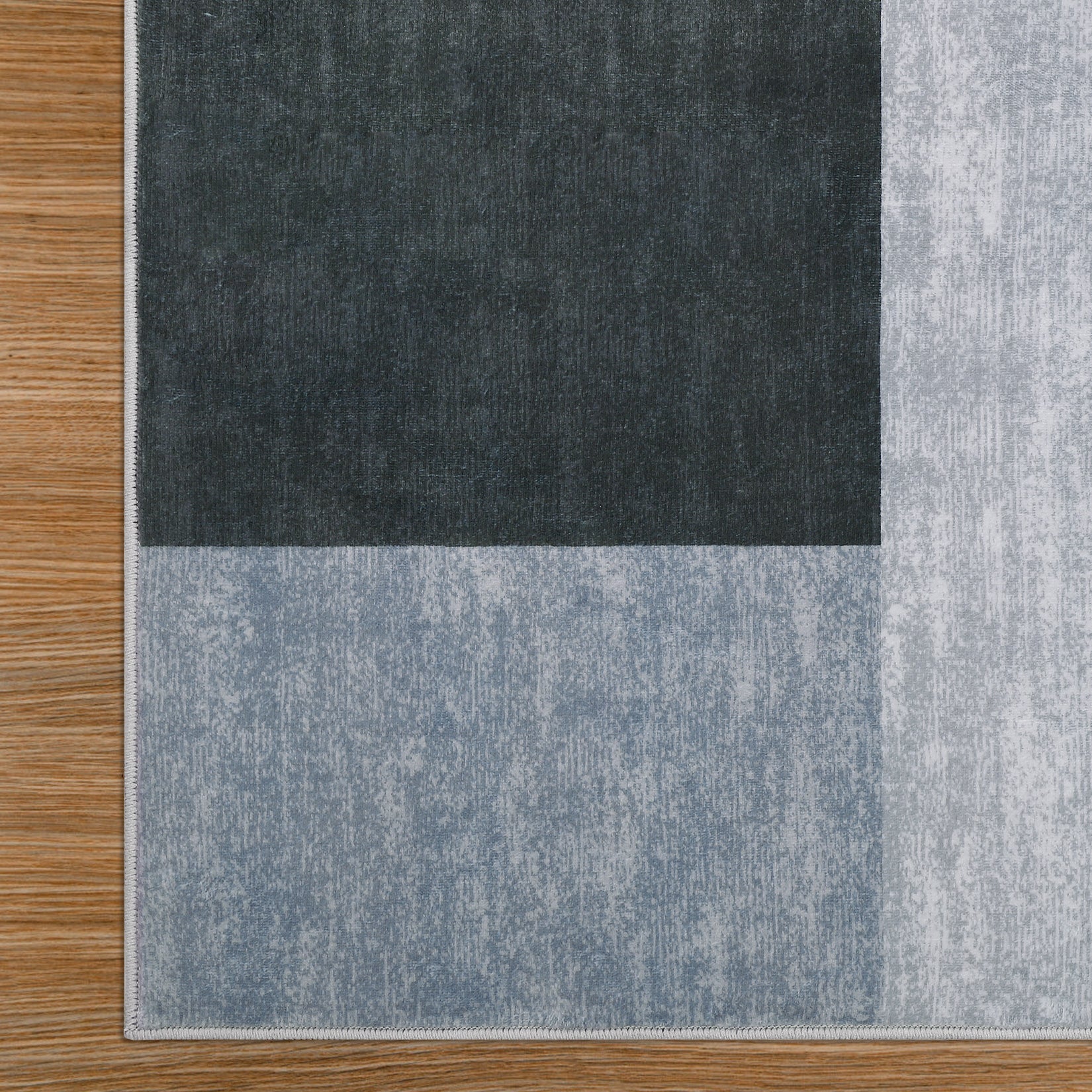 Garvee 9x12 Area Rug Modern Geometric Throw Rugs Washable Extra Large Area Rug for Bedroom Living Room Non Slip Non Shedding Home Decor Mat Contemporary Floor Cover for Dining Room Office Dorm, Grey