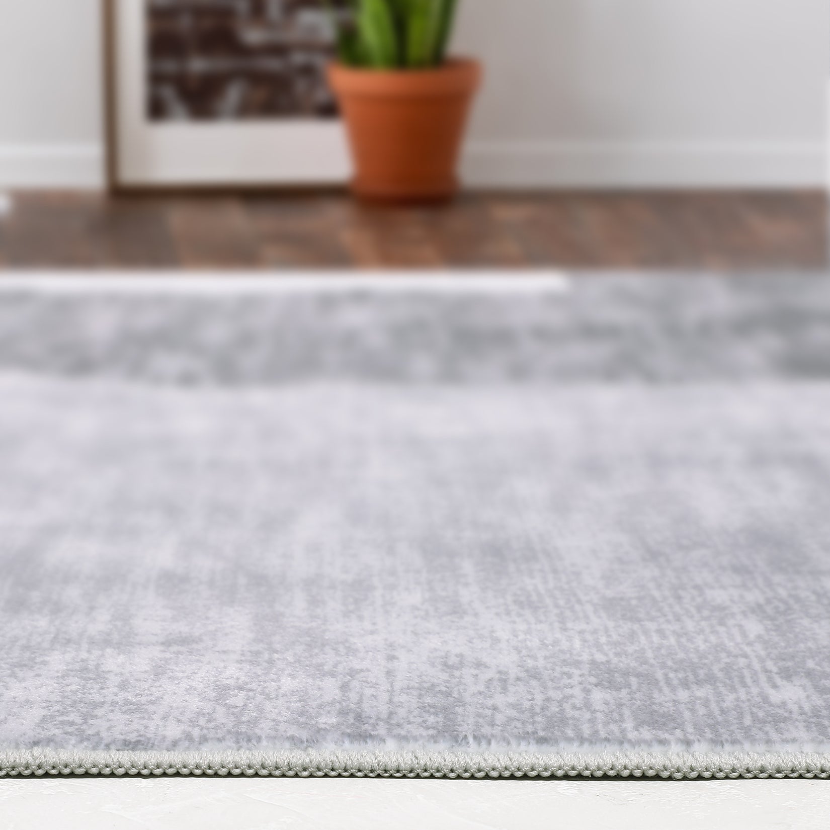 Garvee 9x12 Area Rug Modern Geometric Throw Rugs Washable Extra Large Area Rug for Bedroom Living Room Non Slip Non Shedding Home Decor Mat Contemporary Floor Cover for Dining Room Office Dorm, Grey