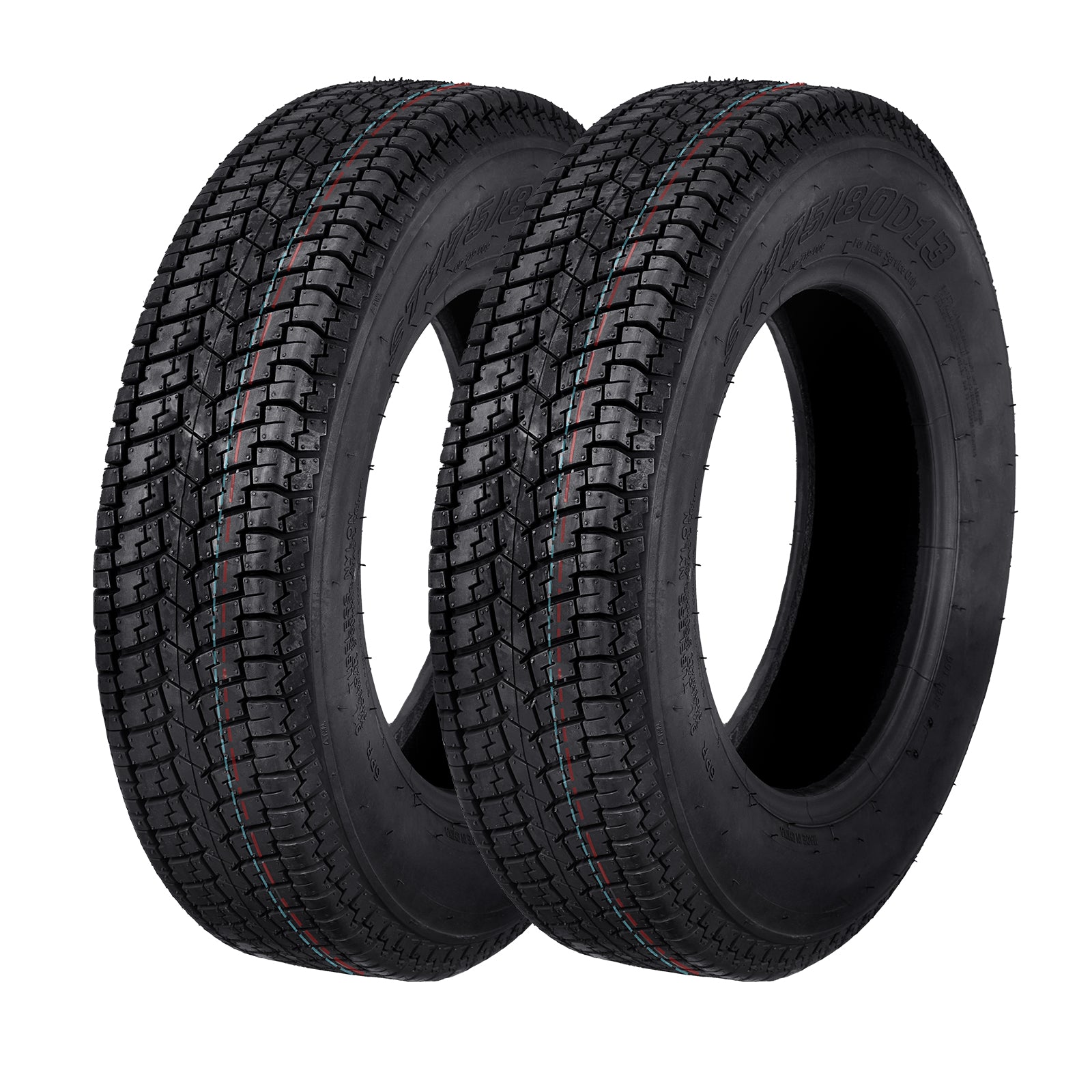 Garvee ST205/75D14 Trailer Tires, 6PR Load Range C, 14in Fuel-saving Designed Trailer Tires 205 75 14 for Travel/Camper/Landscape/Cargo/Utility/Boat/Horse/Farm/Hauler Trailer
