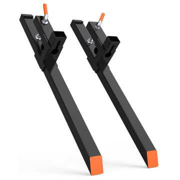 Garvee 43’’ 1500lbs Clamp on Pallet Fork, Heavy Duty Quick Attach Bucket Fork for Tractor Loader Skid Steer, Pallet Forks without Adjustable Stabilizer Bar