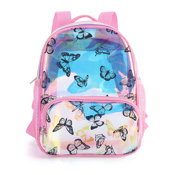 Garvee Transparent PVC/TPU Medium School Bag Fantasy Colors