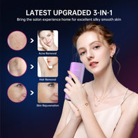 Gravee Laser Hair Removal for Men and Women, Painless Hair Removal Device, Safe and Long-lasting, Reduces Body and Facial Hair Growth, Salon-Level Results at Home
