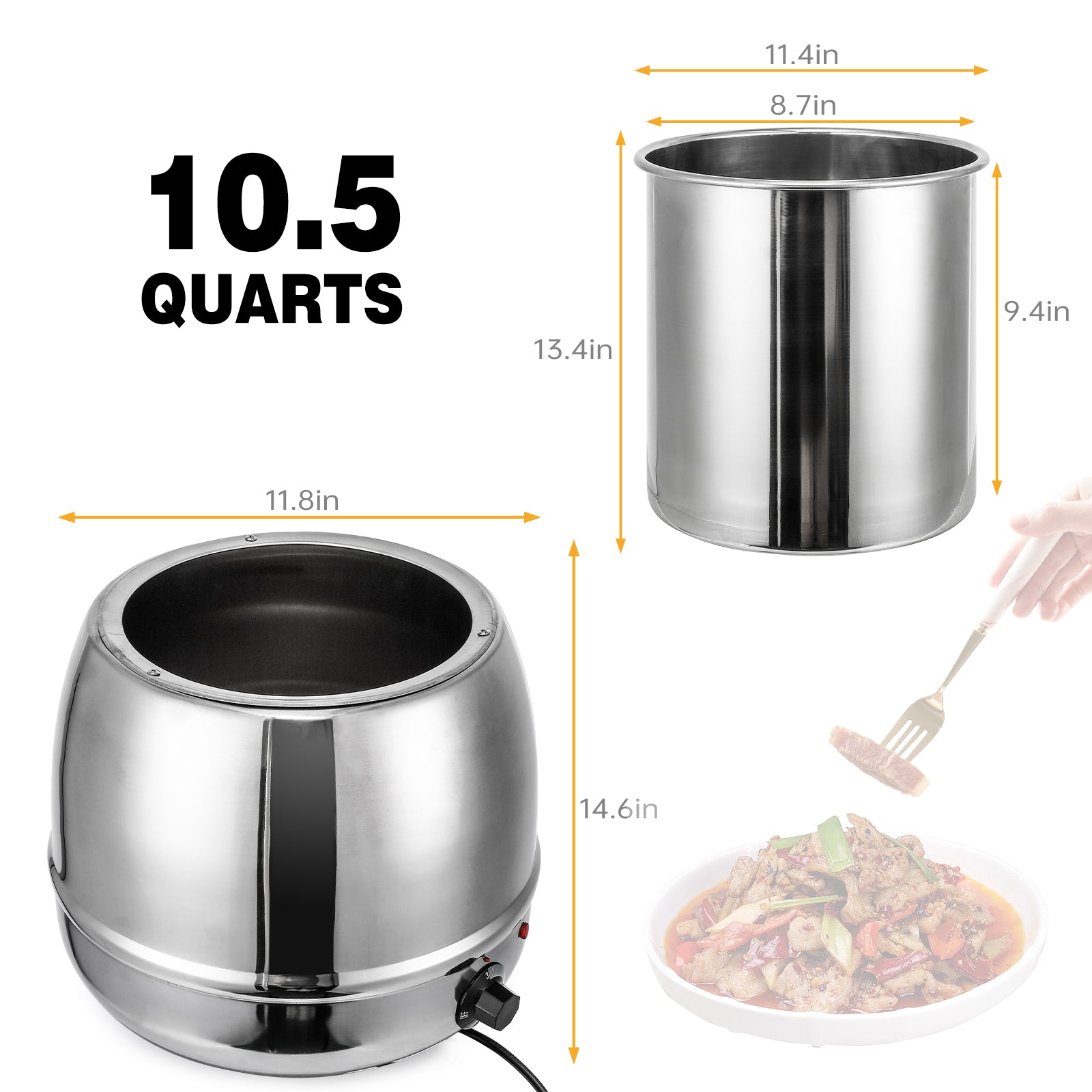 GARVEE Soup Warmer User-Friendly Controls