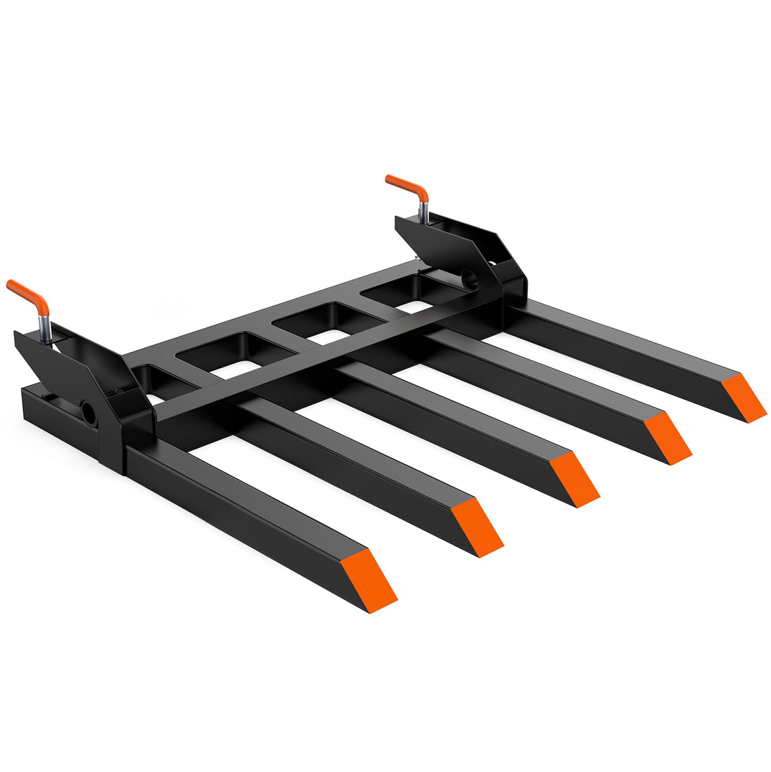 Garvee Clamp-On Debris Forks 42" 2500LB Capacity, Fits 42-48" Buckets, Heavy-Duty Black Forks for Farm and Construction Debris Removal