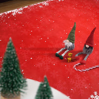 Garvee Bedroom Area Rug 4x6 Indoor Xmas Area Rug Non-Slip Fllor Carpet Christmas Decorative Area Rug Boho Snowflake Area Rug Washable Area Rug for Bedroom Living Room Kitchen Nursery, Red 4' x 6'